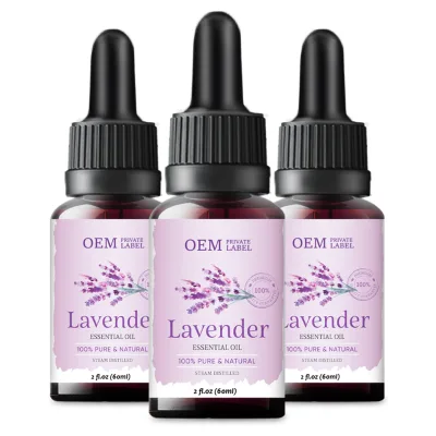 Lavender Essential Oil Promote Calmness and Calm Stress Via Diffusion Moisturizing Skin Care Oil 60ml