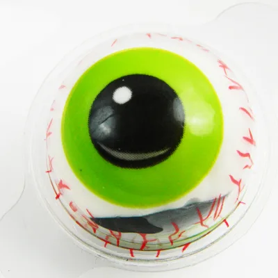 Wholesale Green Clear Package Eyeball Gummy Candy Fruity Flavour Delicious Food with Nice Taste for Party Use