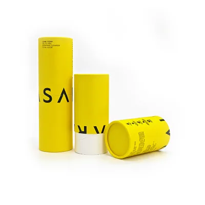Hot Sale Recycled Custom Round Cylinder Lip Balm Tube Paper Tube With Shaker Food Grade Paper Tube