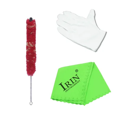 IRIN Factory Wholesale Sale Saxophone Flute Clarinet Musical Instrument protection Glove Cleaning Soft Brush Cleaning Kit