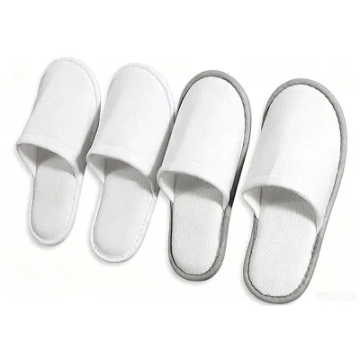 The Most Popular Good-Looking Anti-Slip Antistatic Disposable White Hotel Airline Slippers 29*11cm Disposable Hotel Slippers