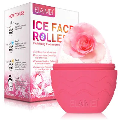 Custom logo New Design Silicone Mini Massage Ice Mold Tool Facial Ice Contour Roller for Face and Eye