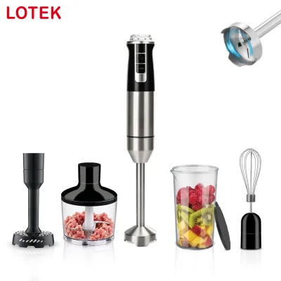 Baby Food Hand Blender 1600W Plastic Housing Push Button Household 21 Speeds Variable Speed Quiet DC Motor CE LFGB