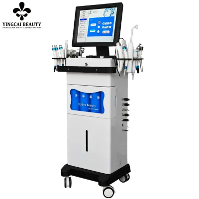 15 in 1 Hydra Dermabrasion Hydrodermabrasion Bubble Water Jet Face Cleanser Hydro Facial Device with Led Beauty Machine