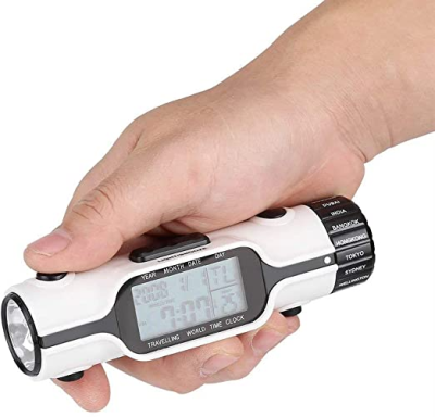 Flashlight LED Digital World Time Travel Alarm Clock With Thermometer, Calendar and Timer