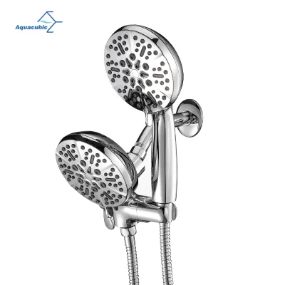 High Pressure Fixed Luxury Chrome High Flow Double Shower Head 5 Inches Rain Shower Head