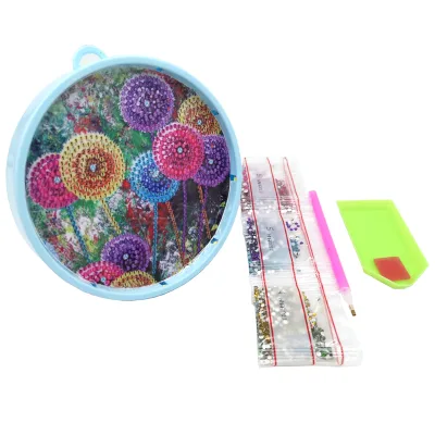 Special Shape Diamond Painting Light LED Round Framed DIY Butterfly Rhinestone 5D Diamond Mosaic Home Pendant Decoration