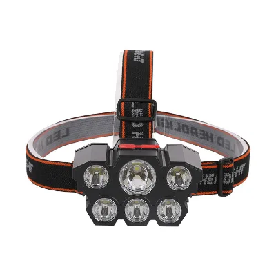 5 Led Headlamp Rechargeable Powerful Head Lamp Outdoor Camping Headlight Head Flashlight Head Light