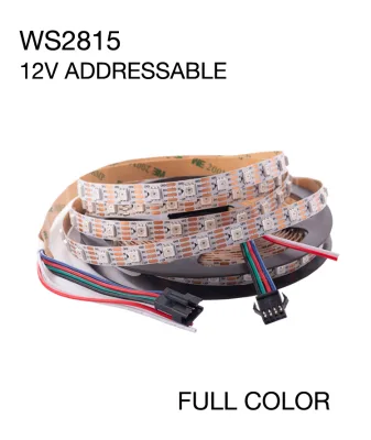 Smart WS2815 Addressable RGB Running Led Stripe Light Programmable Full Color 12V Flexible Outdoor Waterproof Decoration Light