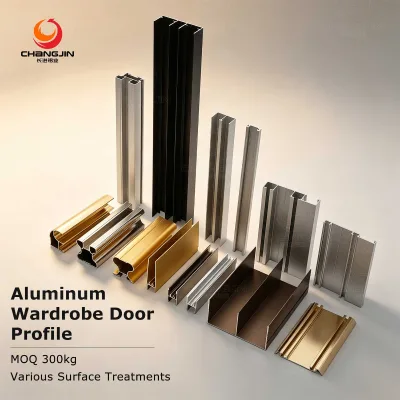 Custom Size Aluminum Wardrobe Door Frame 6063-T5 Factory Direct High Quality Low MOQ Wholesale Sliding Door