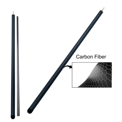 CUEELF  Carbon Fiber Break Cue with Uniloc Joint Pin and 12.9mm Tip Only 1/2 Split Cue/Other Cue 3-Pieces Break Jump Cue