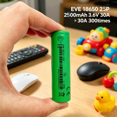 3.6V 18650 2500mAh Cylindrical Lithium Ion Battery 18650 25P Rechargeable Battery for Power Wheelchair