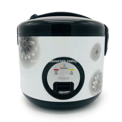 High Quality Black Colour Deluxe Electric Rice Cooker With Printing