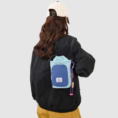 Crossbody Bag Trendy Brand Unisex  Zipper Closure Small Casual Workwear Backpack Shoulder Bag Cylindrical