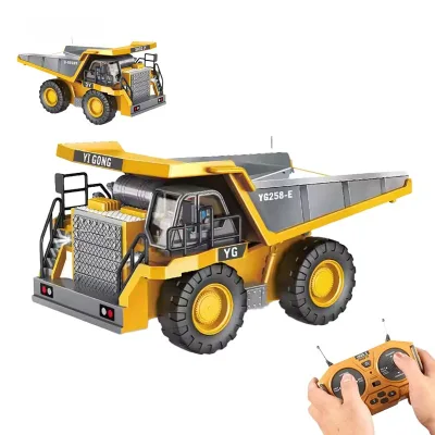 HYUE 9CH Rc Dump Truck Model Construction Vehicle Radio Controlled Car Alloy Rc Dump Truck Toys