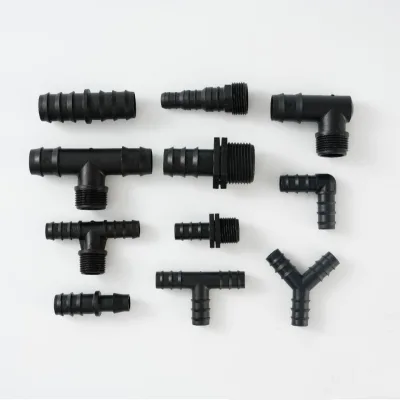 DaringFish PE 16/20/25/32mm Socket-Type Straight Elbow Bypass Tee End Cap for Garden Irrigation