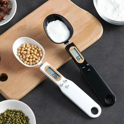 Weighing Spoon Tool Electronic Home Kitchen Scale LCD Digital Measuring Food Flour Mini Tool for Milk Coffee Flour Powder Baking