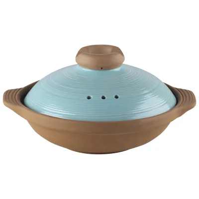 Kangte Nai Purple Jade 7-Wide Mouth Modern Large Capacity Shallow Pot High Temperature Resistant Ceramic Casserole for Hotels