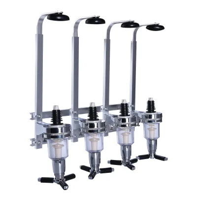 House 4 Bottle Wine Liquor Dispenser Wall Mounted Stand Drinks Beer Alcohol Bar Butler Bottle bar Rack