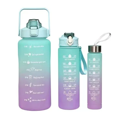 Water Bottle Sports Plastic Water Bottle With Straw Direct Drinking Water Bottle