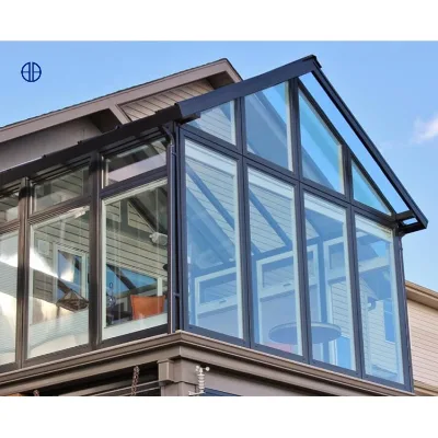 Sunroom Conservatory Manufacturer Balcony Energy Efficient Sunroom Solar Glass Prefabricated House