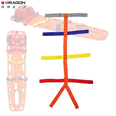 Spine Board Rescue Strap Patient Restraint Strap Spider Strap Safety Belts with Reflective Material