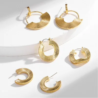 Stud Earrings Korean Large Ear Wholesale Custom Girls Wholesale Bulk Men Set Small Hoop Vintage Flower Moissanite Horse Earrings