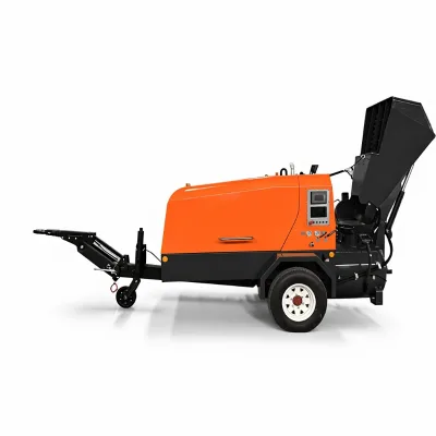 Minle Manufacturer Supply Semi-dry Mortar Pump Supports Material Delivery for High-rise Buildings or Over Long Distances