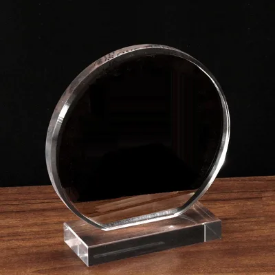 Modern Style Smooth Transparent Eco-Friendly Acrylic Trophy Five-Pointed Star and Round Medal Awards Batch Manufacturer