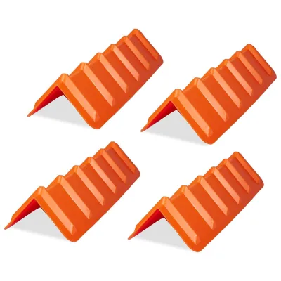 4 - PACK V Shaped 8" x 8" x 36" Winch Ratchet Straps Plastic Flatbed Edge Cargo Load Corner Protectors