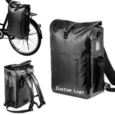 RPET Recycled Material Custom 3 in 1 Outdoor Cycling Bicycle Rear Rack Saddle Pannier Bag Waterproof Bicycle Bag