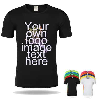 Wholesale Custom Logo Printing Dry Fit Polyester Women T-shirt Breathable Men's T-shirts