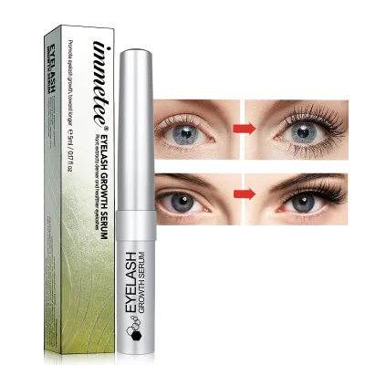 IMMETEE Organic Thicker Private Label Eyelash Serum Liquid Formula for Natural Eyelash Brow Growth Strengthen Lengthen Brows