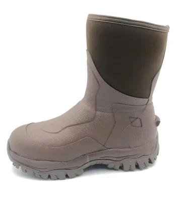 Mid High Men Warm Cool Anti-slip Outdoor Mud Boots for Working, Hunting, Fishing Hunting Boots