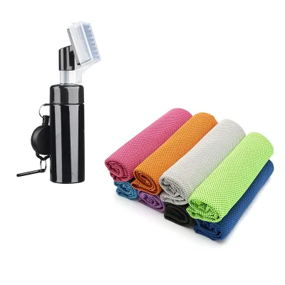 Manufacture Customize Golf Accessories Custom Golf Club Cleaner Brush with Towel