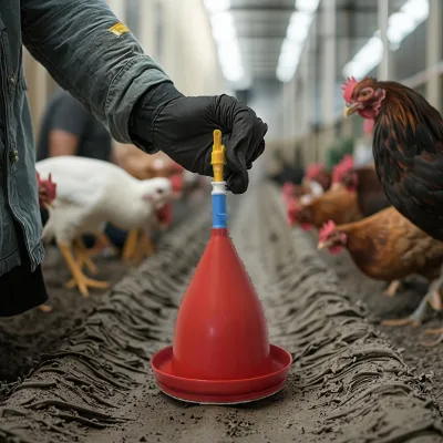 Poultry Feeder Plastic Animal Chicken Drinkers And Feeders