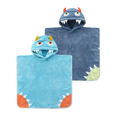 Factory Production Baby Soft Cartoon Pineapple Cloth Sleep Hooded Bathrobe