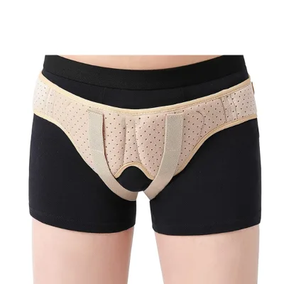 Custom Healthcare Neoprene Elastic Adjustable Umbilical Inguinal Bandage Support Hernia Belt for Adults