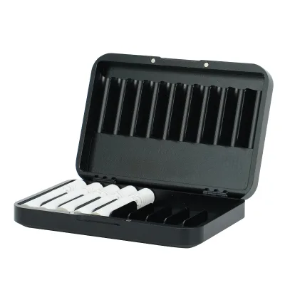 Custom Logo Portable Aluminum Alloy Moisture-Proof Magnetic Closure Storage Case for ilum Box