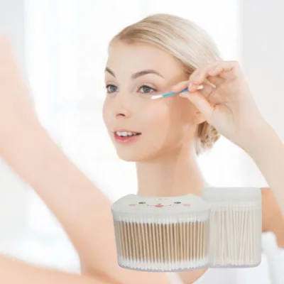 High Quality Double Head Makeup Eye Cleaning Remover Cotton Bud Makeup Remover Cotton Swab