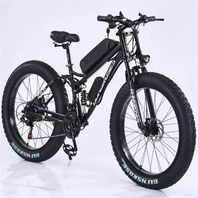 Cheap Wholesale 26 Inch 750W 48V Fat Tire Electric Mountain Snow Bike Power Motor Electric Bicycle 7 Speed City E Bikes