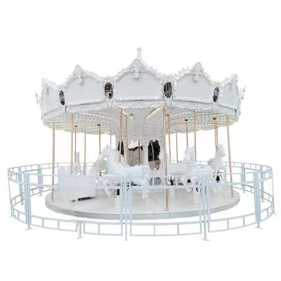 16 Seats Luxury Carousel Electric Rotating Merry Go Round Indoor Outdoor Commercial Internet-famous Check-in Amusement Ride