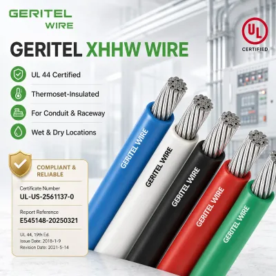 Project Supply 250 Kcmil Aluminum Xhhw-2 600V Feeder Wire with XLPE Insulation for Commercial Buildings