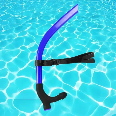Swimming Frontal Snorkel Breathing Tube Training Professional Silicone Straws Adult Freestyle Practice With Breathing Tubes