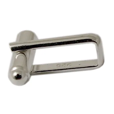 Beadsnice 925 Sterling Parts Fabrication Nice for Custom Mens Cufflinks Silver Cufflink Base ID25013
