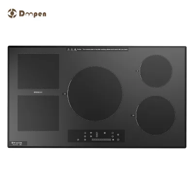 Doopen 36 In. Electric Stove Induction Cooktop with 5 Booster Burners Including 1 Flexi Bridge Element Smooth Surface in Black