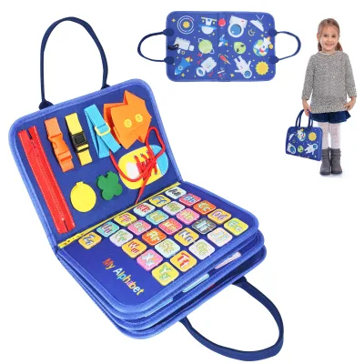 3 Year Old Boys Girls Birthday Gift Learning Activities Life Skill Felt Busy Board