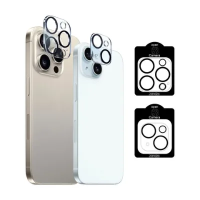Print silk full cover camera lens screen protector for iphone15 Pro/15 Pro Max/16Pro Max