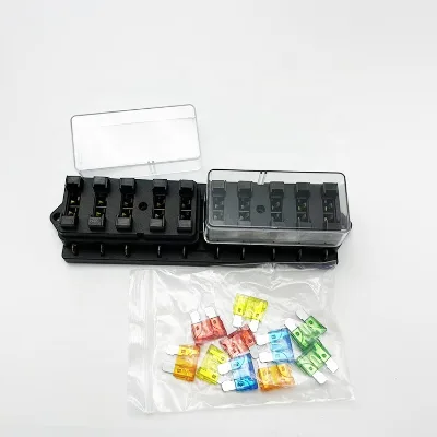 Automotive Multi Channel Fuse Box 10 In, 10 Out Medium Plug-in Fuse Box