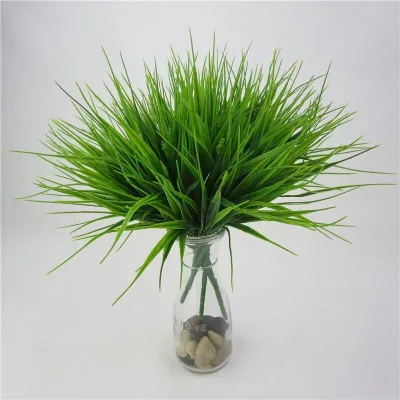 Small Plastic Desk Plants Factory Direct Sales of Nordic Style Artificial Plants Potted Homes Holiday Decorations Wheat Grasses